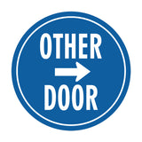 Signs ByLITA Circle Other Door (Right Arrow) Wall or Door Sign