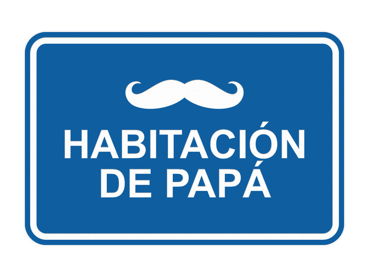 Signs ByLITA Classic Framed Habitación de papá Door or Wall Sign