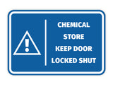 Signs ByLITA Classic Framed Chemical Store Keep Door Locked Shut Door or Wall Sign Easy Installation | Health And Safety | Building And Hospitality Signs