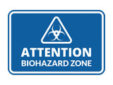 Signs ByLITA Classic Framed Attention: Biohazard Zone Door or Wall Sign Easy Installation | Health And Safety | Building And Warning Signs