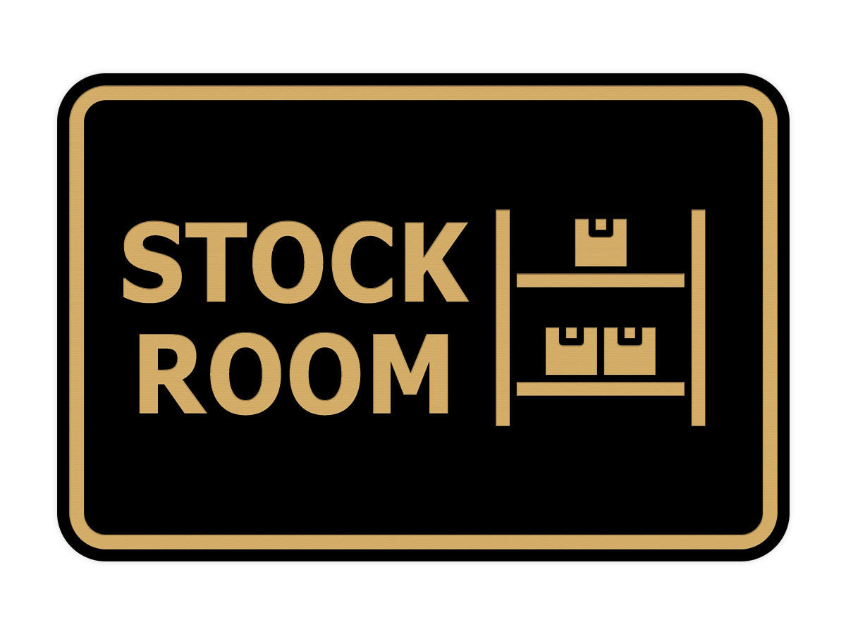 Signs ByLITA Classic Framed Stock Room Wall or Door Sign