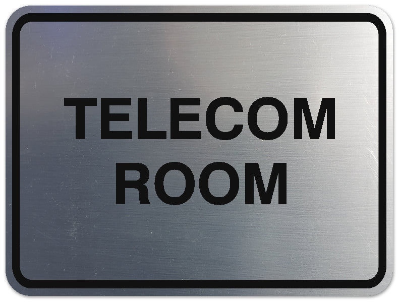 Signs ByLITA Classic Framed Telecom Room Sign | Durable Material | Office