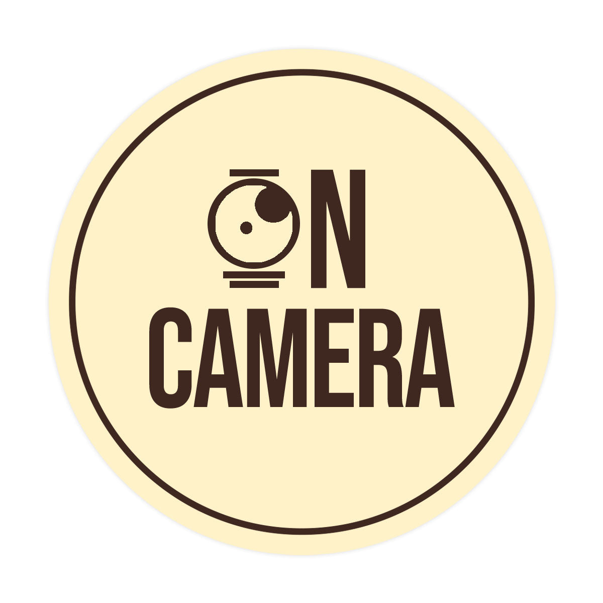 Signs ByLITA Circle On Camera Wall or Door Sign