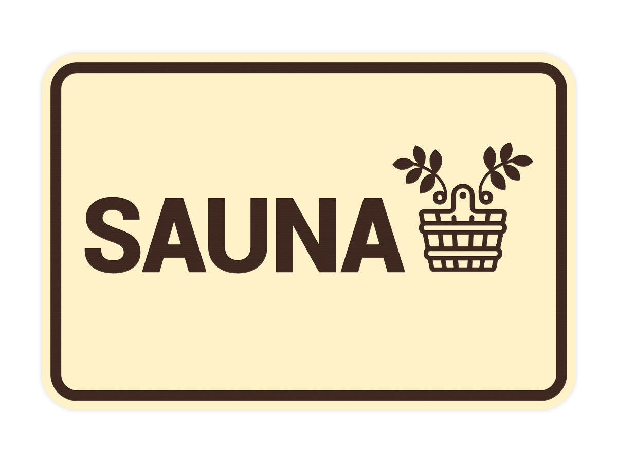 Signs ByLITA Classic Framed Sauna Wall or Door Sign