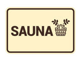 Signs ByLITA Classic Framed Sauna Wall or Door Sign