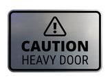 Signs ByLITA Classic Framed Caution Heavy Door Door or Wall Sign Easy Installation | Health And Safety | Building And Warning Signs