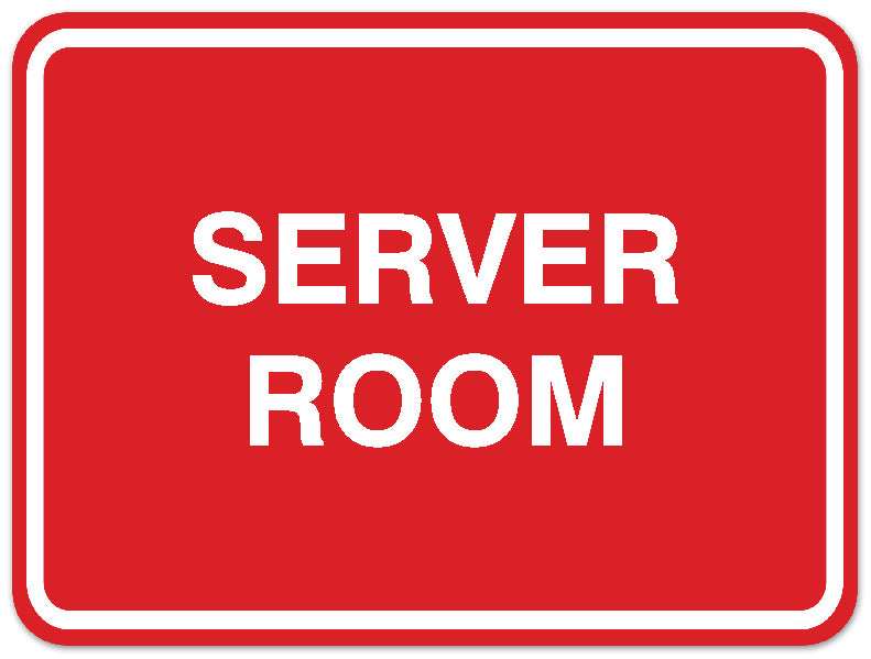 Signs ByLITA Classic Framed Server Room Sign | Durable Material | Office
