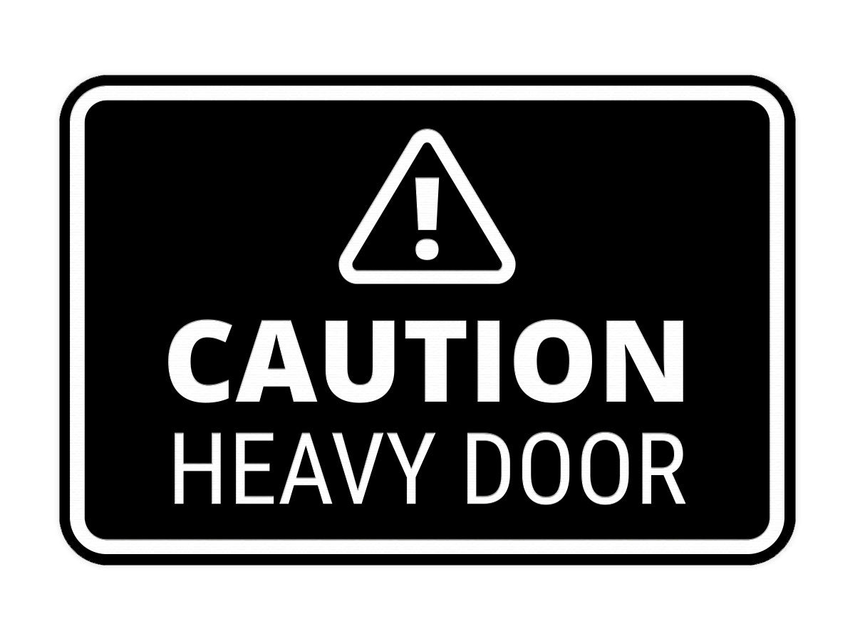 Signs ByLITA Classic Framed Caution Heavy Door Door or Wall Sign Easy Installation | Health And Safety | Building And Warning Signs