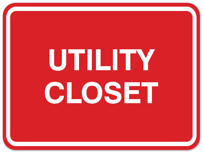 Signs ByLITA Classic Framed Utility Closet Sign | Durable Material | Storage
