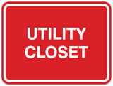 Signs ByLITA Classic Framed Utility Closet Sign | Durable Material | Storage