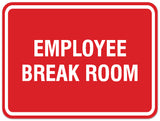 Signs ByLITA Classic Framed Employee Break Room Sign - Easy Installation | Durable Wall or Door