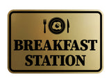 Signs ByLITA Classic Framed Breakfast Station Wall or Door Sign
