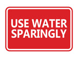 Signs ByLITA Classic Framed Use Water Sparingly Door or Wall Sign | Eco-Friendly Home Signs
