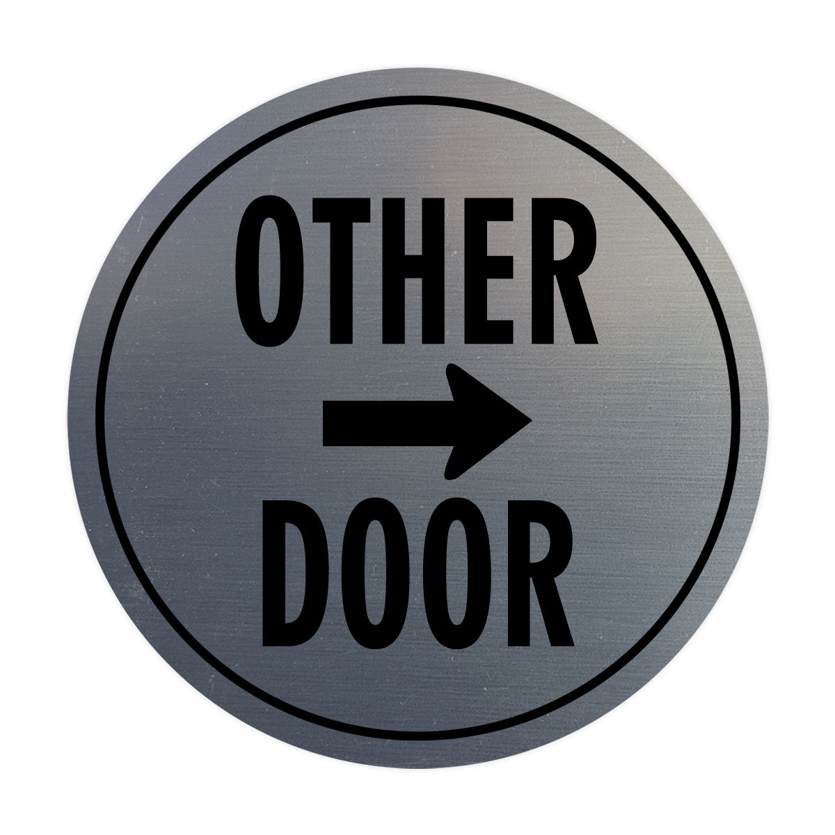 Signs ByLITA Circle Other Door (Right Arrow) Wall or Door Sign
