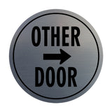 Signs ByLITA Circle Other Door (Right Arrow) Wall or Door Sign