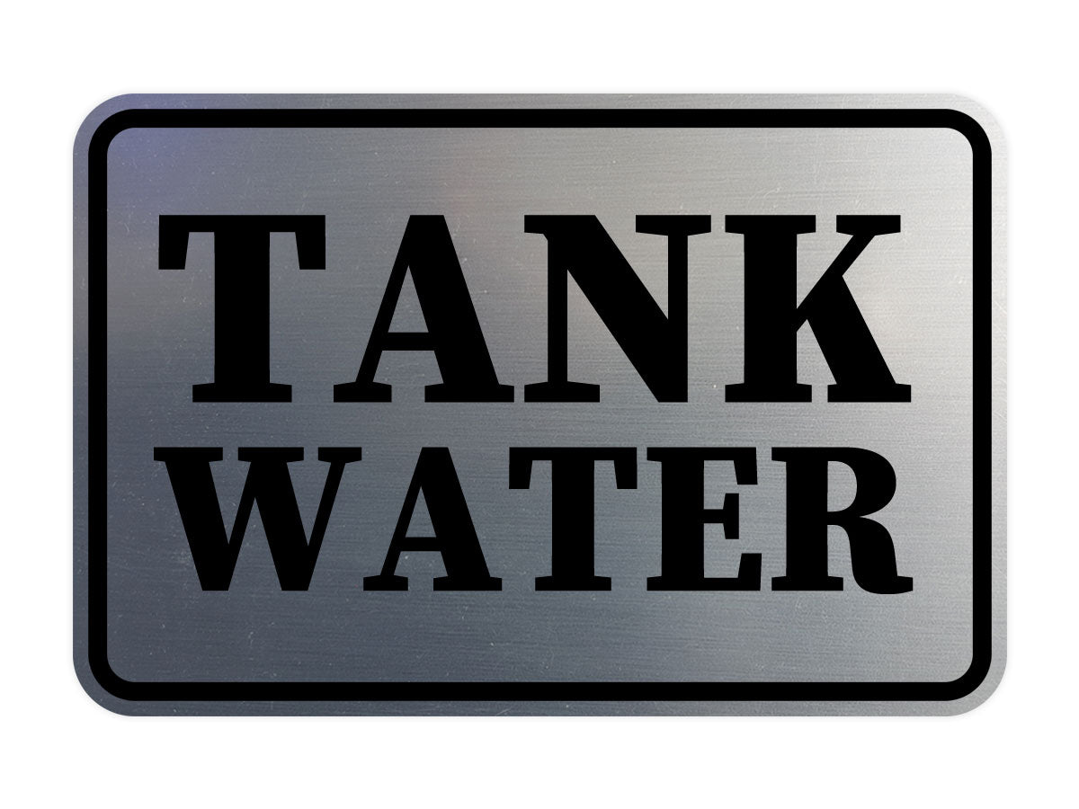 Signs ByLITA Classic Framed Tank Water Door or Wall Sign | Eco-Friendly Home Signs