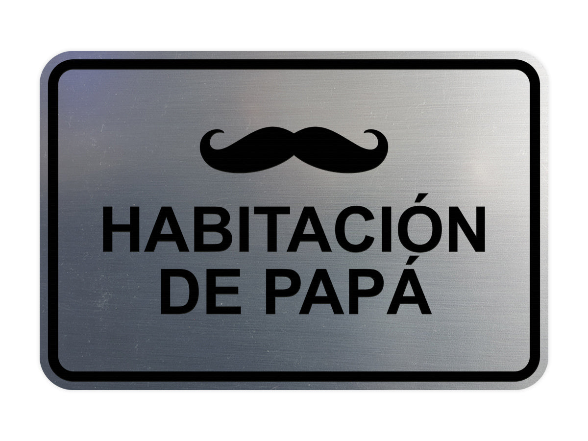 Signs ByLITA Classic Framed Habitación de papá Door or Wall Sign