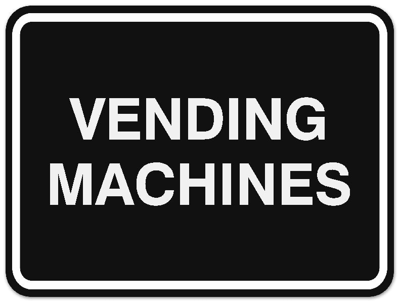 Signs ByLITA Classic Framed Vending Machines Sign | Durable Material | Office
