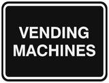 Signs ByLITA Classic Framed Vending Machines Sign | Durable Material | Office