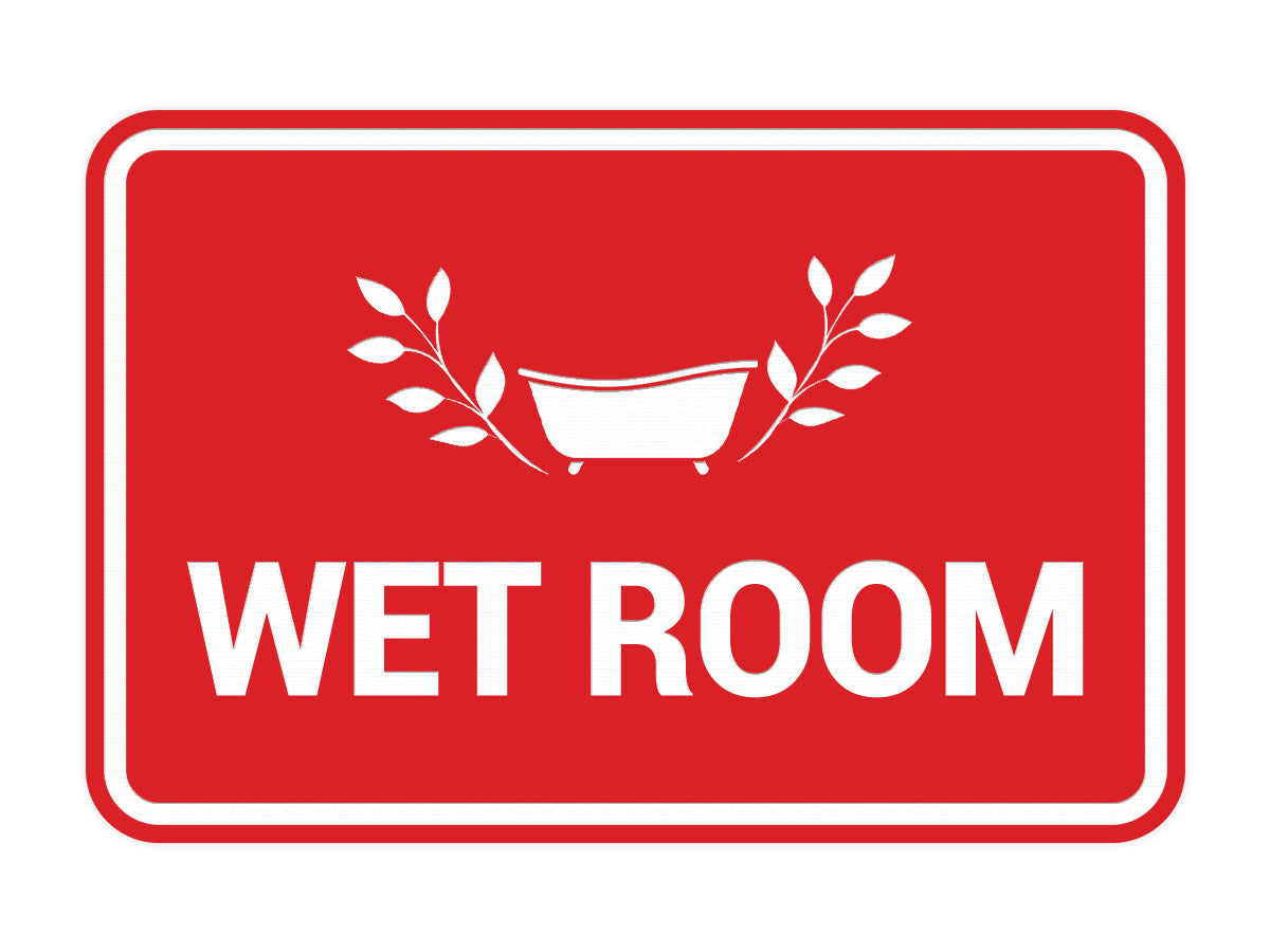 Signs ByLITA Classic Framed Wet Room Wall or Door Sign