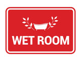 Signs ByLITA Classic Framed Wet Room Wall or Door Sign