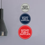 Signs ByLITA Circle Notary Public Supplies Wall or Door Sign