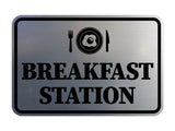 Signs ByLITA Classic Framed Breakfast Station Wall or Door Sign