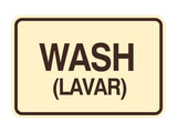 Signs ByLITA Classic Framed Wash (Lavar) Wall or Door Sign