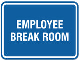 Signs ByLITA Classic Framed Employee Break Room Sign - Easy Installation | Durable Wall or Door
