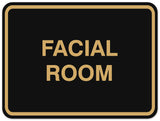 Signs ByLITA Classic Framed Facial Room Sign - Easy Installation | Durable Wall or Door
