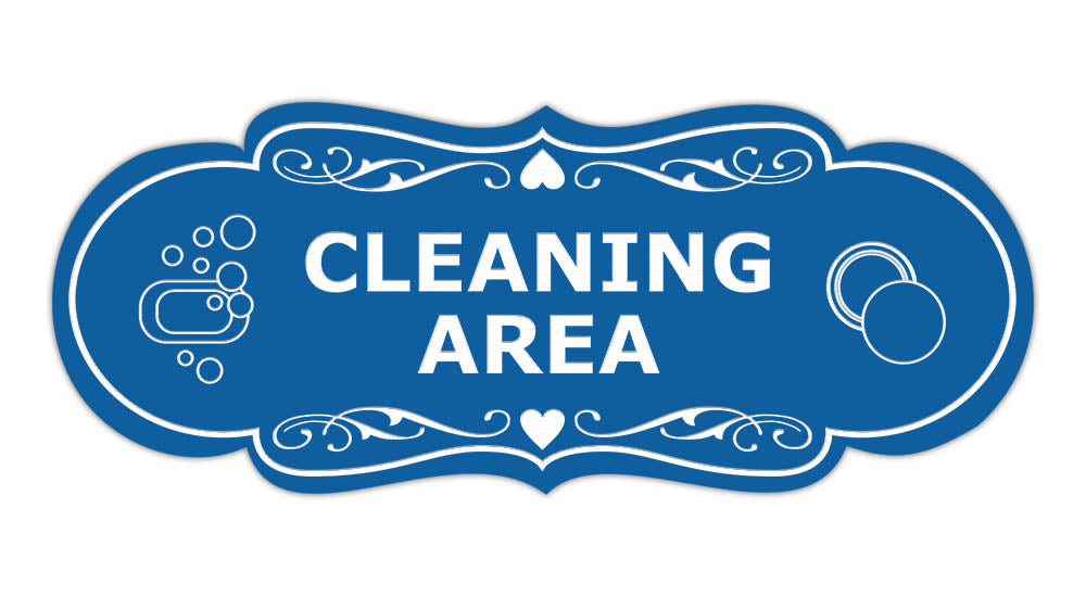 Signs ByLITA Designer Cleaning Area Makeup Area Wall or Door Sign