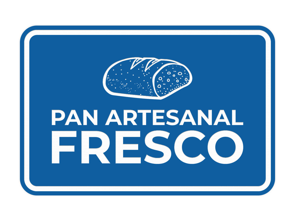 Signs ByLITA Classic Framed Pan Artesanal Fresco Door or Wall Sign