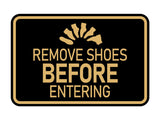 Signs ByLITA Classic Framed Remove Shoes Before Entering Wall or Door Sign