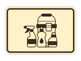 Signs ByLITA Classic Framed Cleaning Supplies Graphic Wall or Door Sign