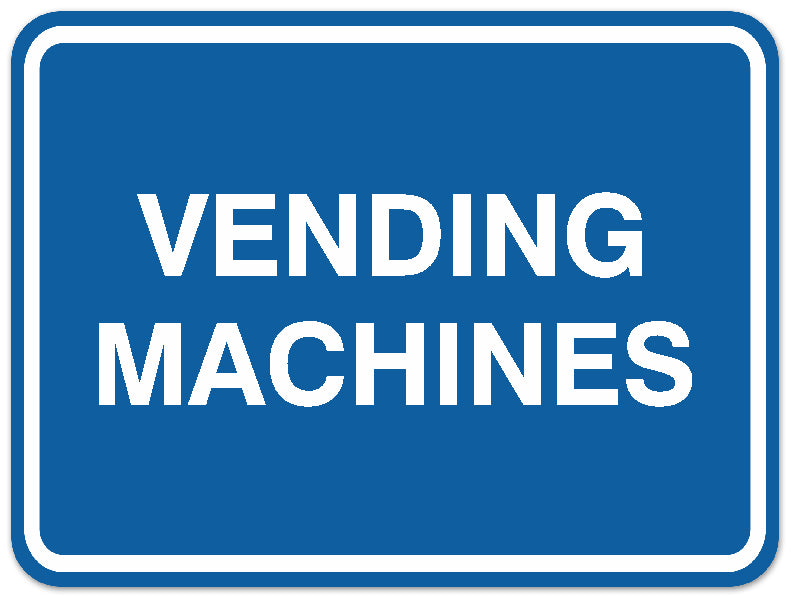 Signs ByLITA Classic Framed Vending Machines Sign | Durable Material | Office