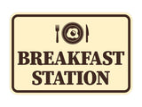 Signs ByLITA Classic Framed Breakfast Station Wall or Door Sign