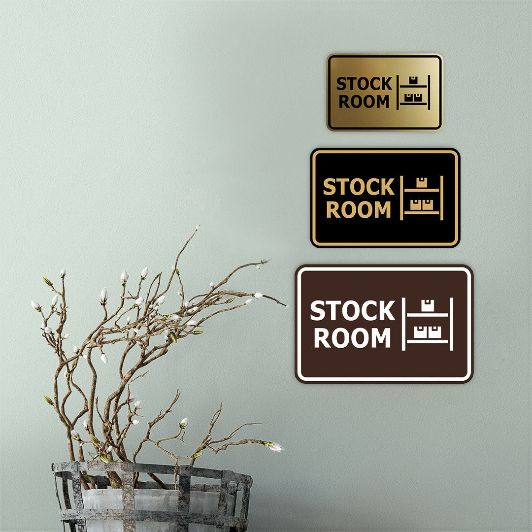 Signs ByLITA Classic Framed Stock Room Wall or Door Sign