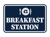 Signs ByLITA Classic Framed Breakfast Station Wall or Door Sign
