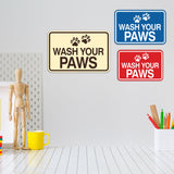 Signs ByLITA Classic Framed Wash Your Paws Wall or Door Sign