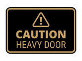 Signs ByLITA Classic Framed Caution Heavy Door Door or Wall Sign Easy Installation | Health And Safety | Building And Warning Signs