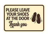 Signs ByLITA Classic Framed Please Leave Your Shoes At The Door Thank You Wall or Door Sign