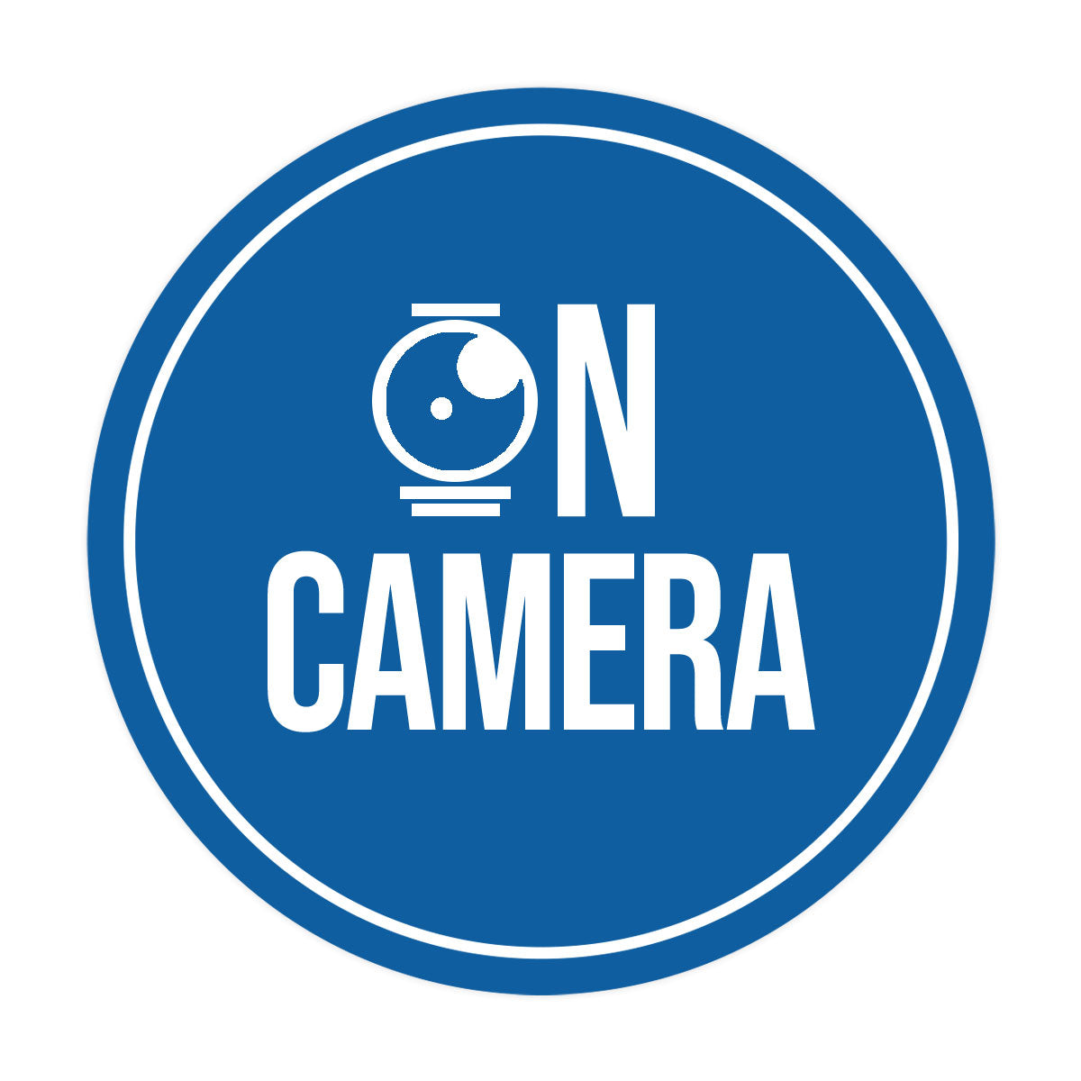 Signs ByLITA Circle On Camera Wall or Door Sign