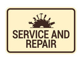 Signs ByLITA Classic Framed Service and Repair Wall or Door Sign