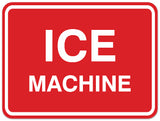 Signs ByLITA Classic Framed Ice Machine Sign - Easy Installation | Durable Wall or Door