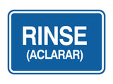 Signs ByLITA Classic Framed Rinse (Aclarar) Wall or Door Sign