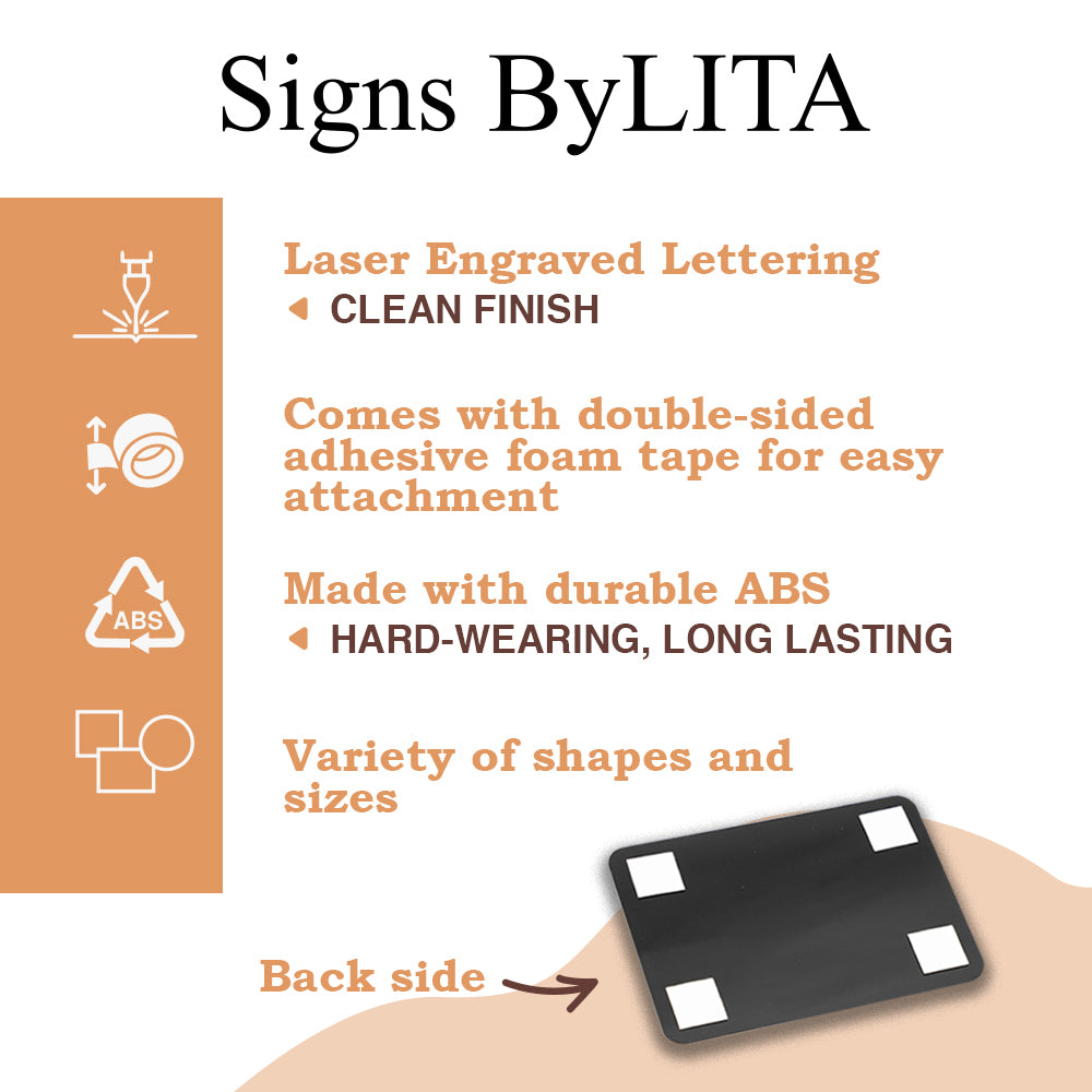 Signs ByLITA Classic Framed No Talking During Proceedings Door or Wall Sign Durable ABS Plastic | Laser Engraved | Easy Installation | Courtroom