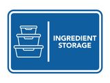 Signs ByLITA Classic Framed Ingredient Storage Door or Wall Sign Easy Installation | Health And Safety | Building And Hospitality Signs