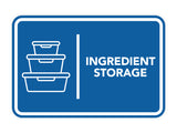Signs ByLITA Classic Framed Ingredient Storage Door or Wall Sign Easy Installation | Health And Safety | Building And Hospitality Signs