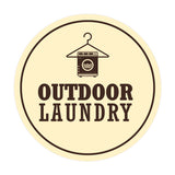 Signs ByLITA Circle Outdoor Laundry Wall or Door Sign
