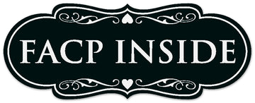 Signs ByLITA Designer Facp Inside Sign - Easy Installation | Durable Wall or Door Sign